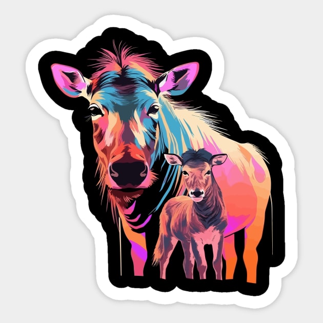 Wildebeest Mothers Day Sticker by JH Mart